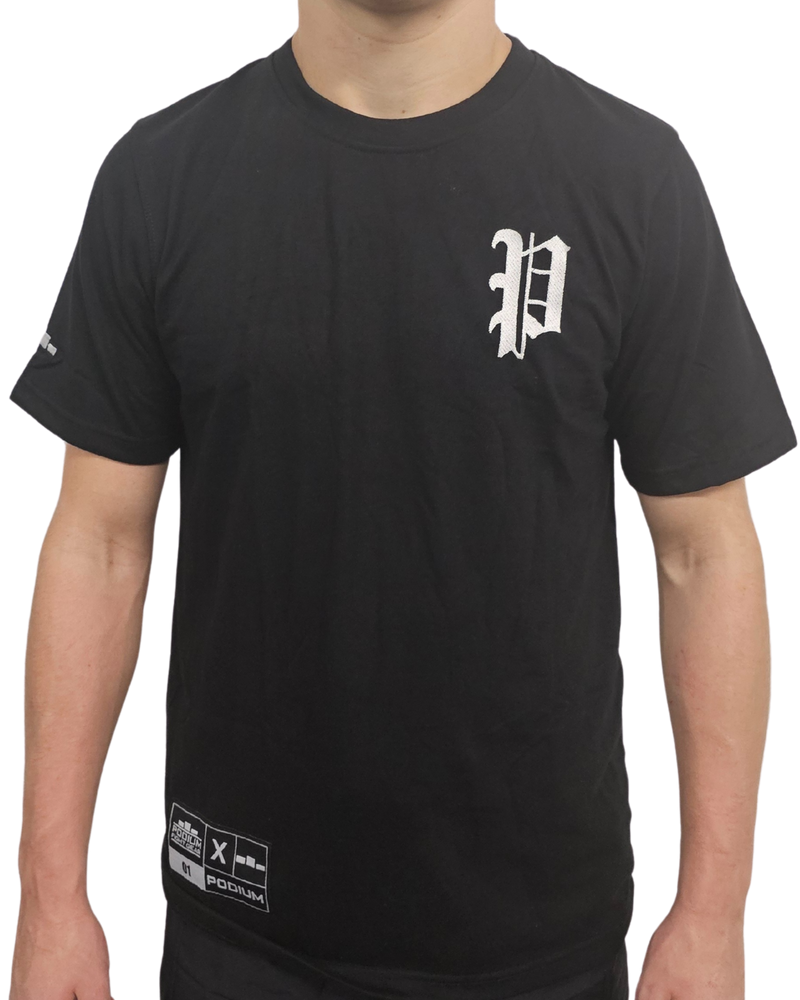 Onwards and Upwards x Podium Tee – Classic Black