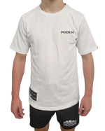 Onwards and Upwards x Podium Tee – White Extra Heavy